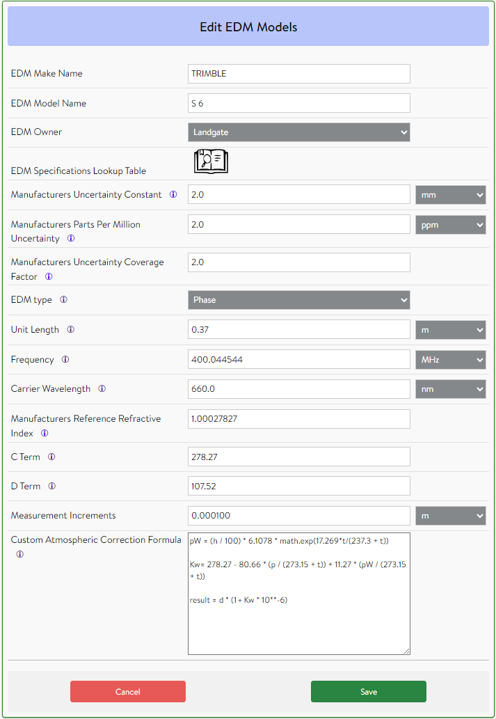 Creating EDM Model using EDM specification lookup table